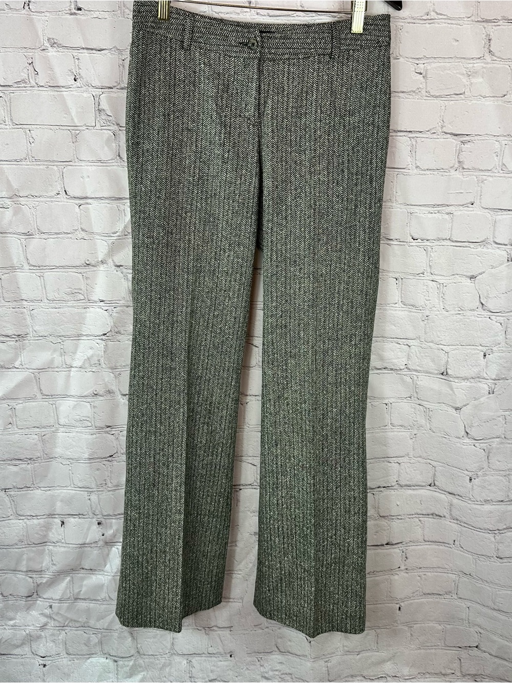 Harold's Gray Ribbed Knit Women's Trousers